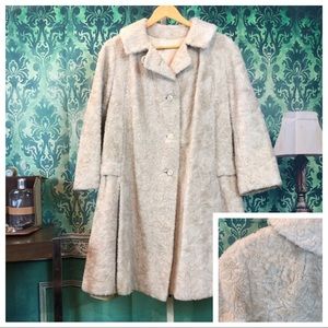 Vintage Curly Lamb Coat.